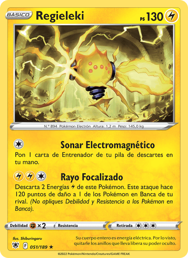 Regieleki, carta 051 de Resplandor Astral