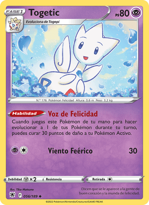 Togetic, carta 056 de Resplandor Astral