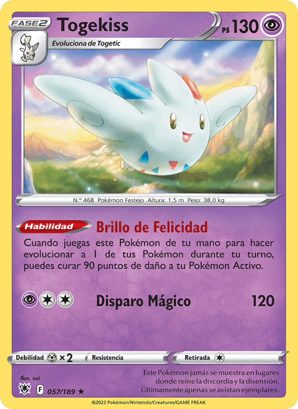 Togekiss, carta 057 de Resplandor Astral