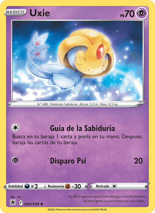 Uxie, carta 065 de Resplandor Astral