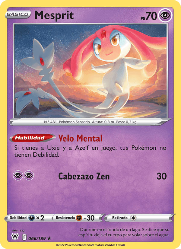 Mesprit, carta 066 de Resplandor Astral