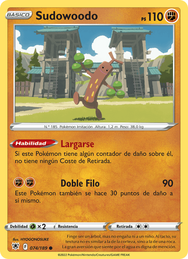 Sudowoodo, card 074 from Resplandor Astral