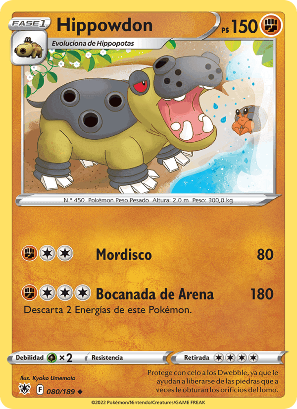 Hippowdon, card 080 from Resplandor Astral