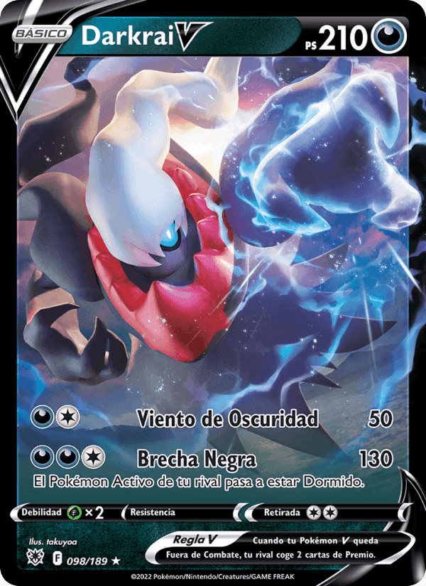 Darkrai V, carta 098 de Resplandor Astral