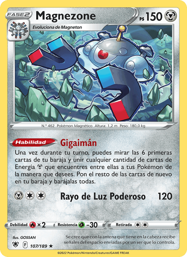 Magnezone, card 107 from Resplandor Astral