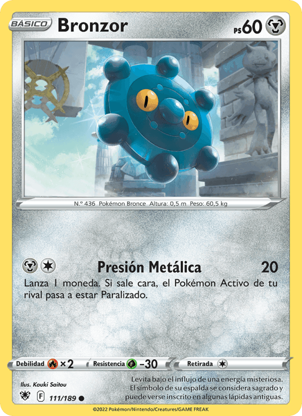 Bronzor, carta 111 de Resplandor Astral
