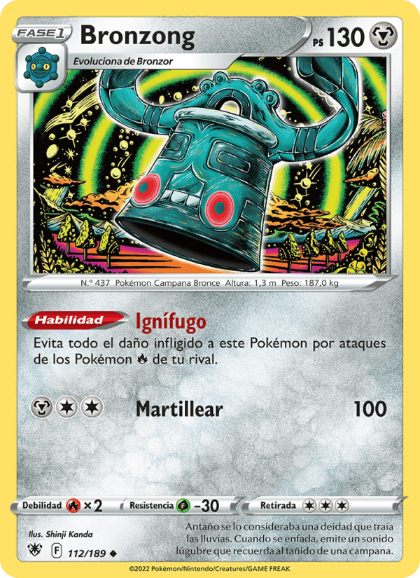 Bronzong, carte 112 de Resplandor Astral