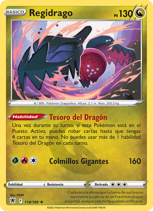 Regidrago, card 118 from Resplandor Astral