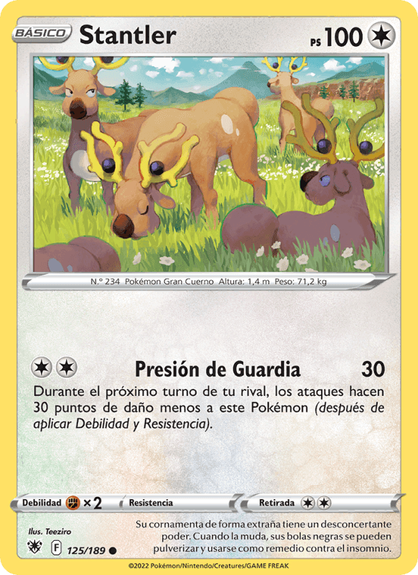 Stantler, card 125 from Resplandor Astral