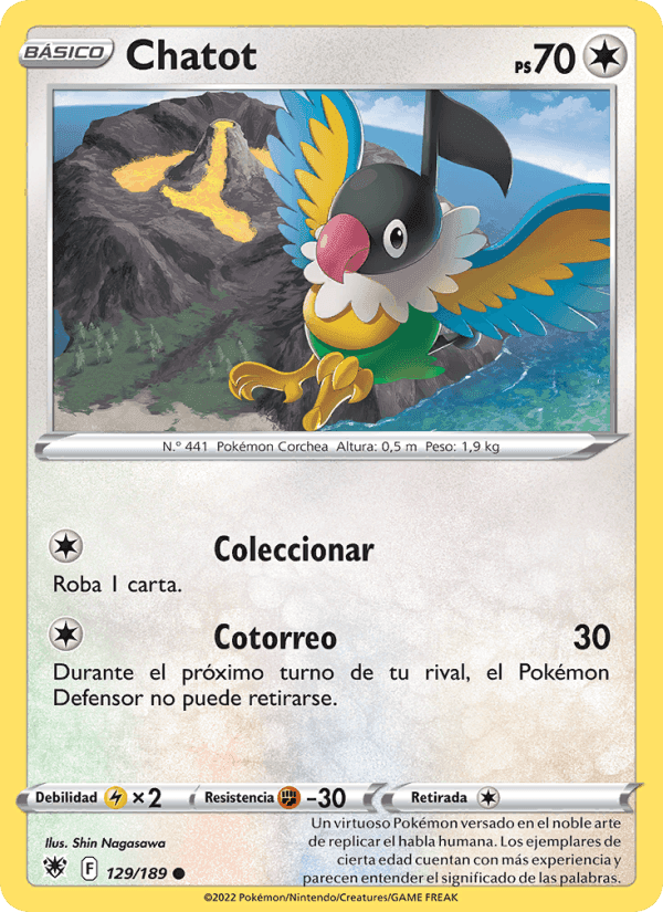 Chatot, carta 129 de Resplandor Astral