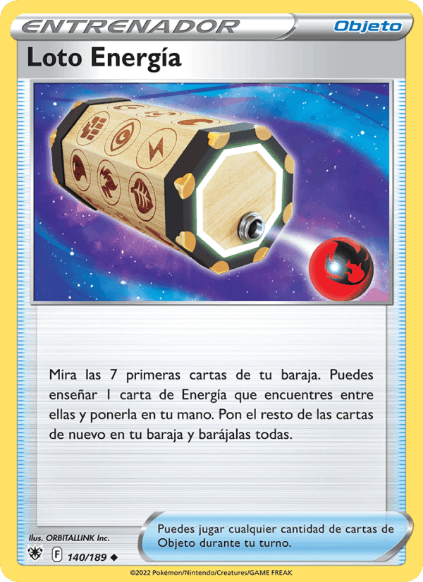Loto Energía, carta 140 di Resplandor Astral