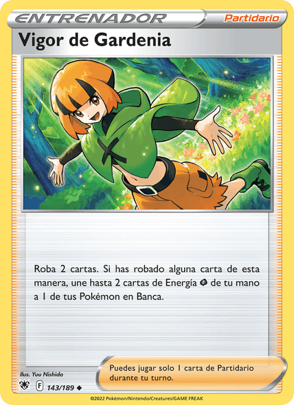 Vigor de Gardenia, card 143 from Resplandor Astral
