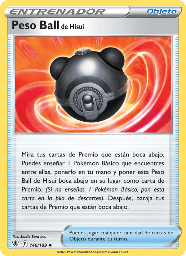 Peso Ball de Hisui, carta 146 de Resplandor Astral