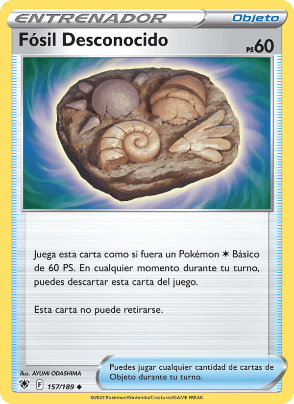 Fósil Desconocido, carta 157 de Resplandor Astral