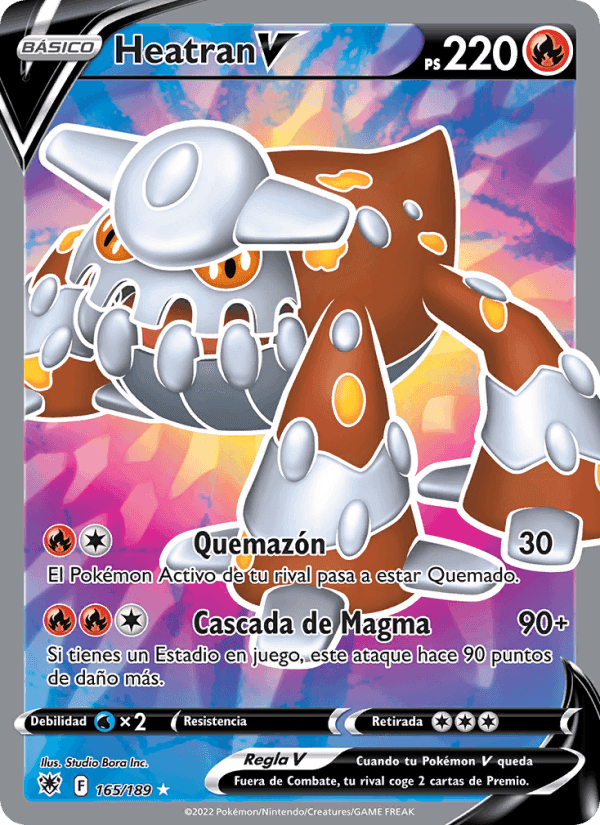 Heatran V, carta 165 de Resplandor Astral