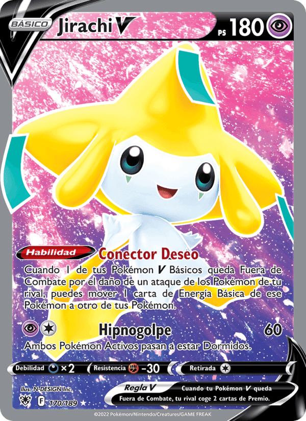 Jirachi V, carta 170 de Resplandor Astral