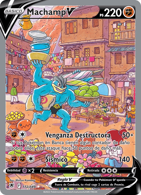 Machamp V, carta 172 de Resplandor Astral