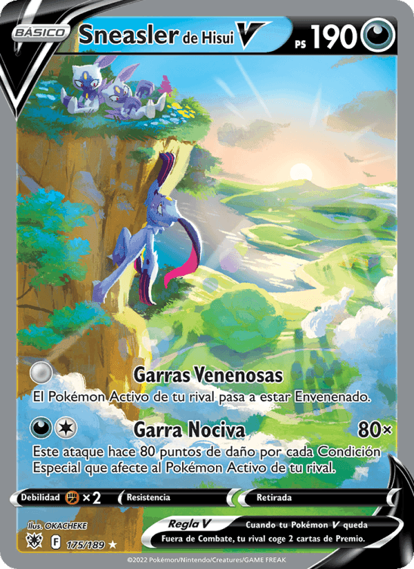 Sneasler de Hisui V, carte 175 de Resplandor Astral