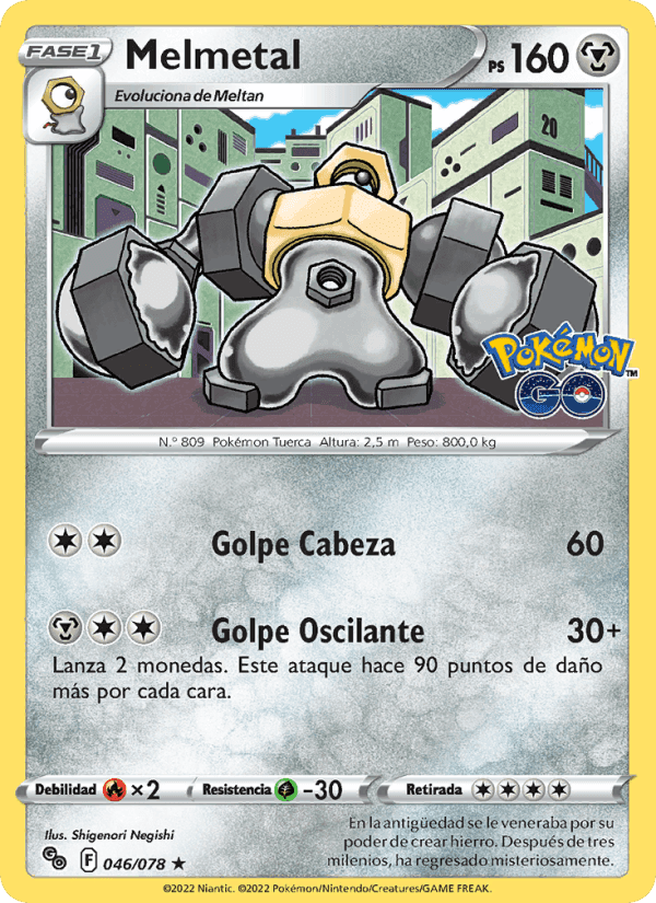 Melmetal, carta 046 di Pokémon GO