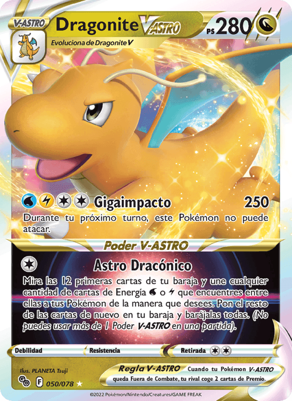 Dragonite V-ASTRO, carta 050 di Pokémon GO