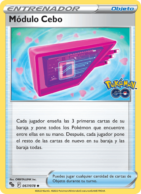 Módulo Cebo, card 067 from Pokémon GO