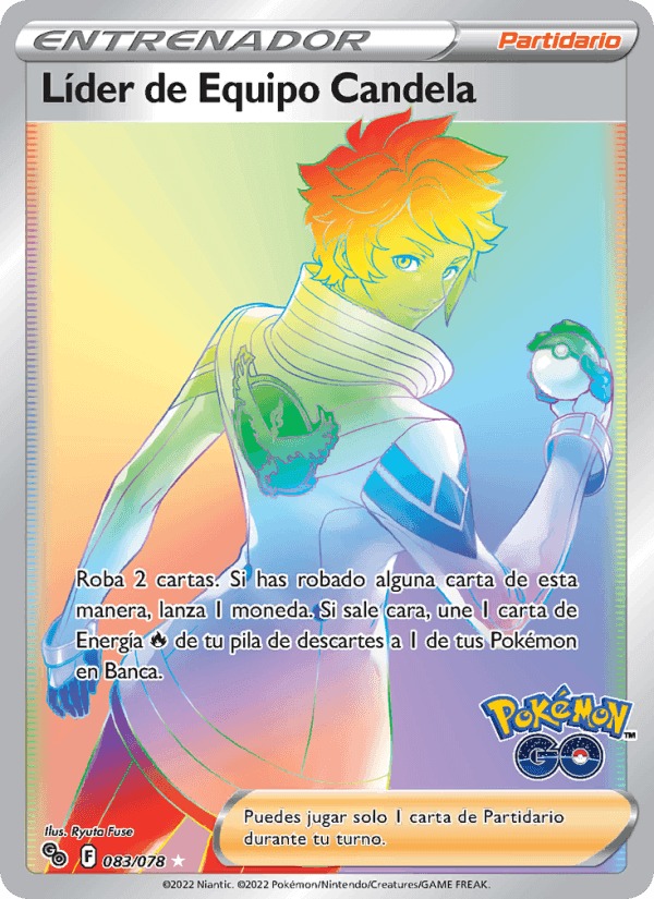 Líder de Equipo Candela, carte 083 de Pokémon GO