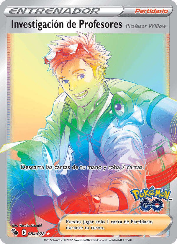 Investigación de Profesores, card 084 from Pokémon GO