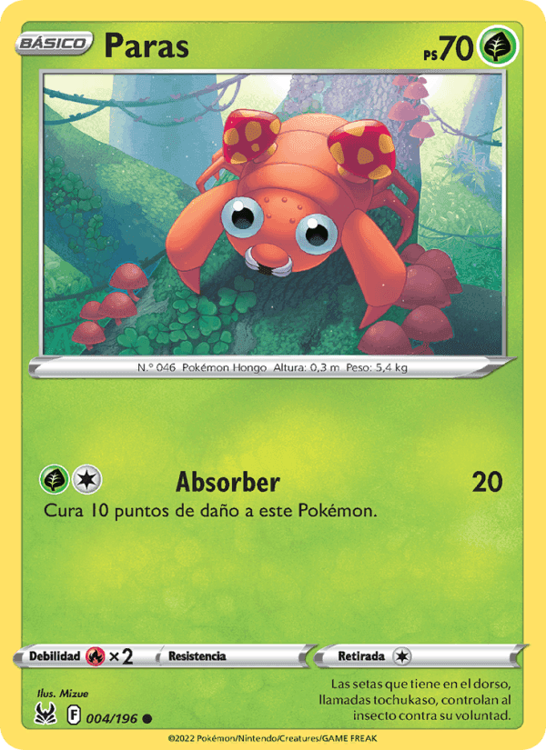 Paras, carta 004 de Origen Perdido