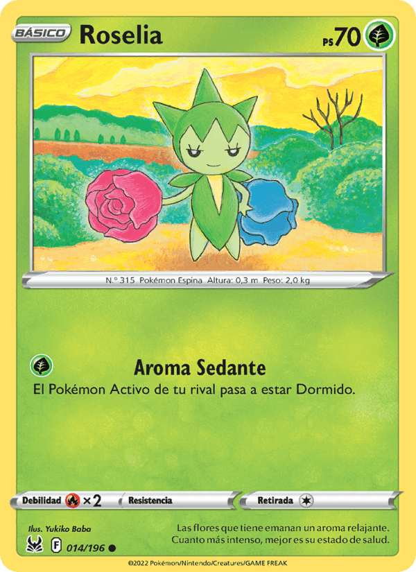 Roselia, card 014 from Origen Perdido