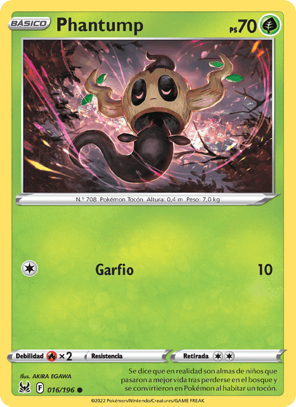 Phantump, carta 016 di Origen Perdido