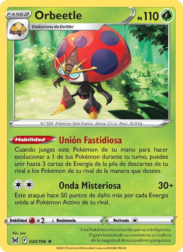 Orbeetle, carta 020 de Origen Perdido