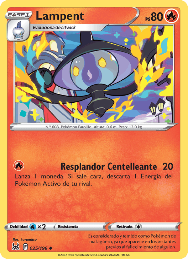 Lampent, carte 025 de Origen Perdido