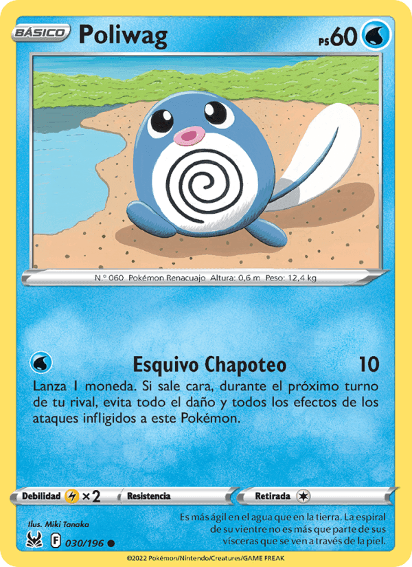 Poliwag, carta 030 de Origen Perdido