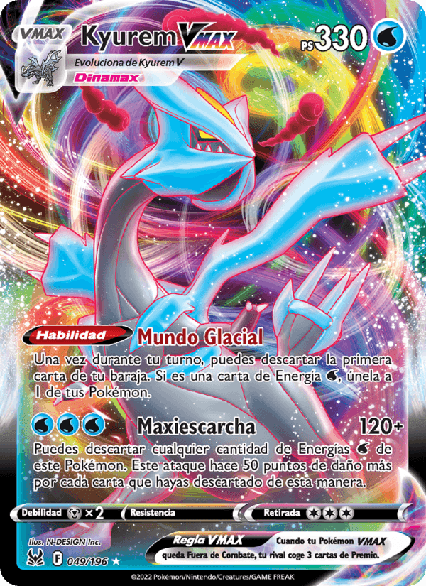 Kyurem VMAX, carta 049 de Origen Perdido