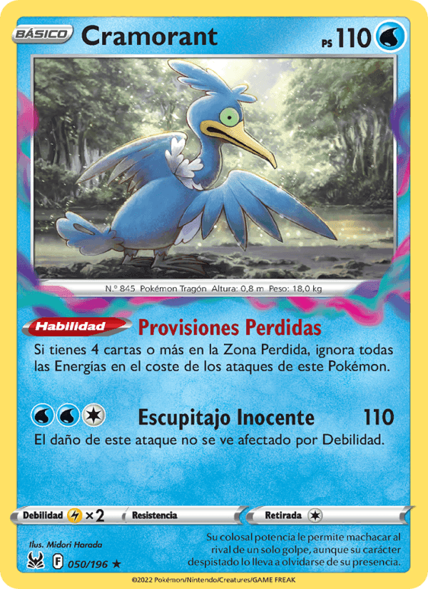 Cramorant, carte 050 de Origen Perdido