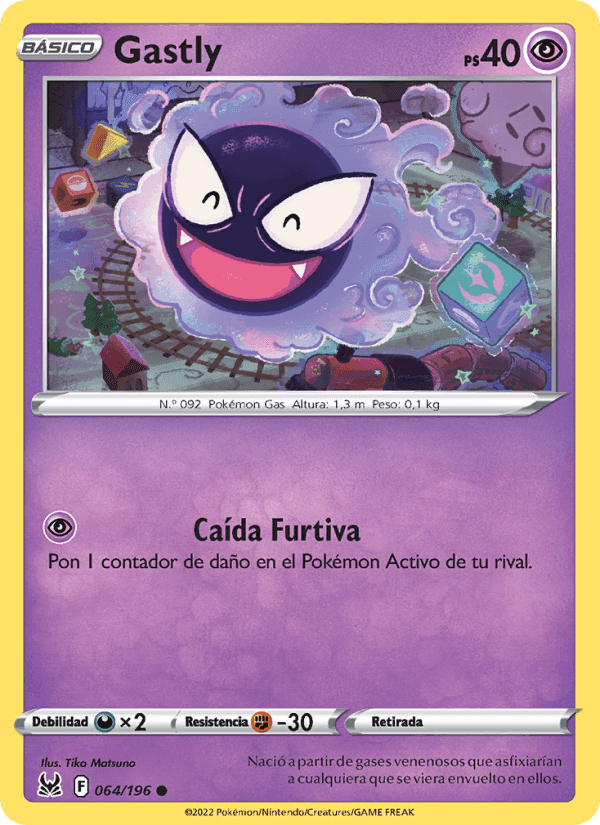 Gastly, carta 064 di Origen Perdido