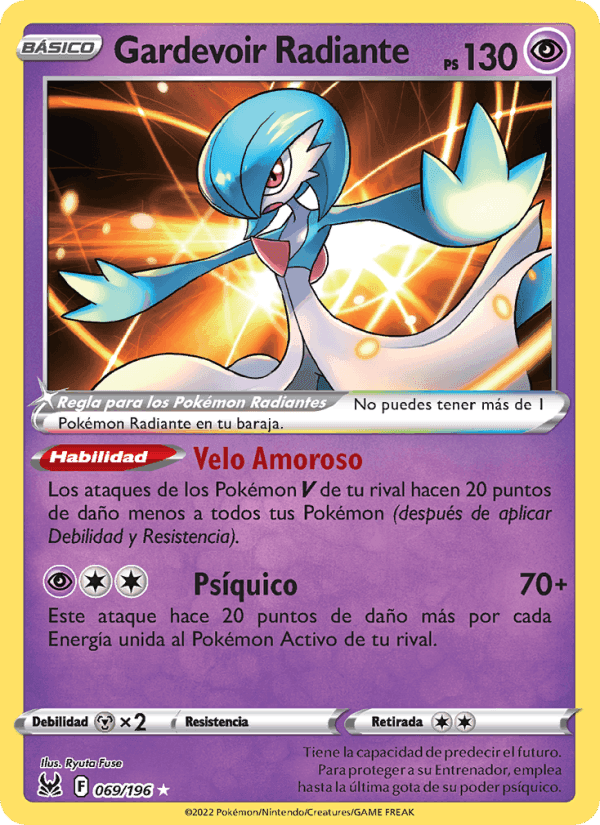 Gardevoir Radiante, carta 069 de Origen Perdido