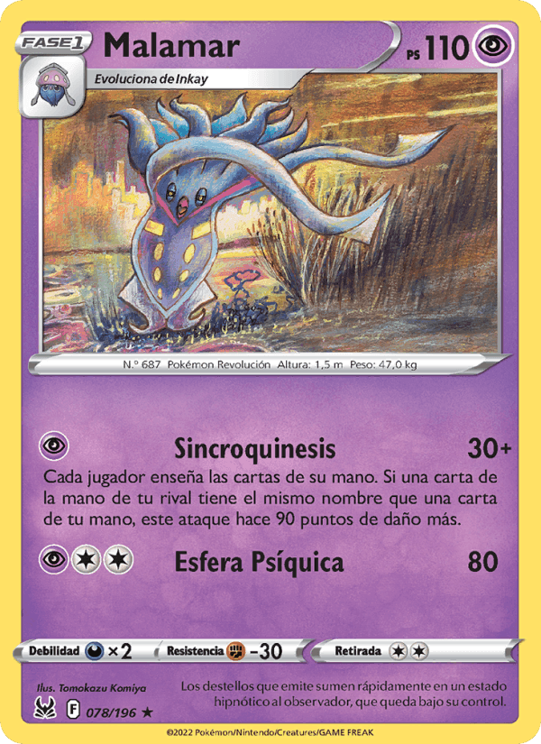 Malamar, carta 078 de Origen Perdido