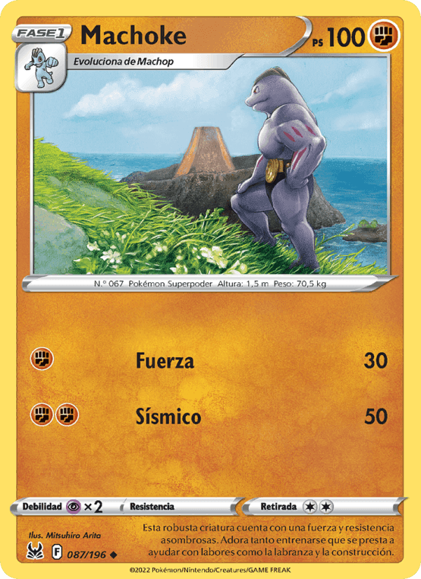 Machoke, card 087 from Origen Perdido