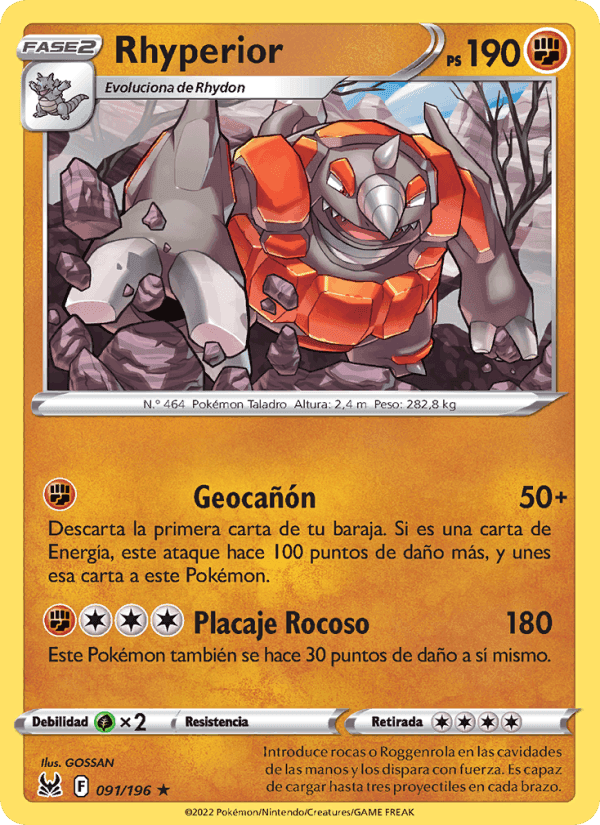 Rhyperior, carta 091 de Origen Perdido