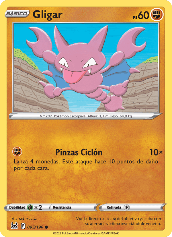 Gligar, carta 095 de Origen Perdido