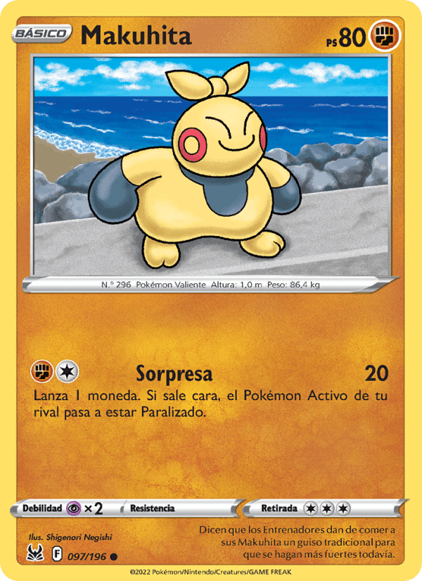 Makuhita, carta 097 de Origen Perdido