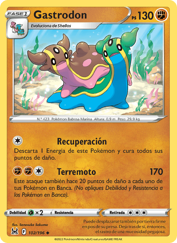 Gastrodon, carta 102 de Origen Perdido