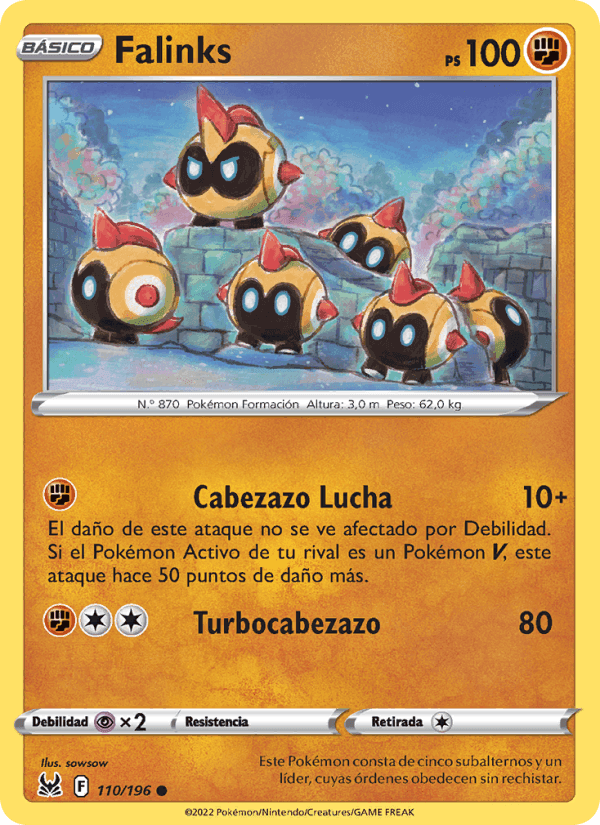 Falinks, carta 110 de Origen Perdido