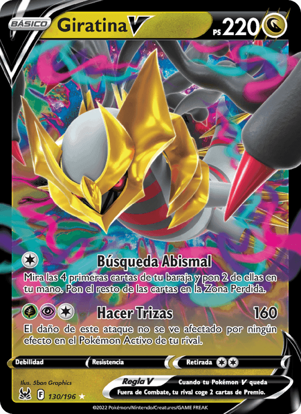 Giratina V, card 130 from Origen Perdido