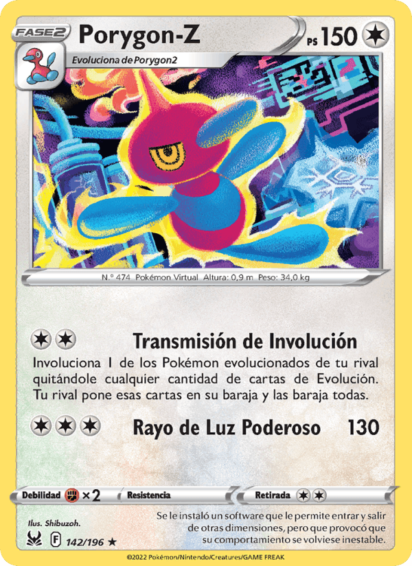 Porygon-Z, carta 142 de Origen Perdido