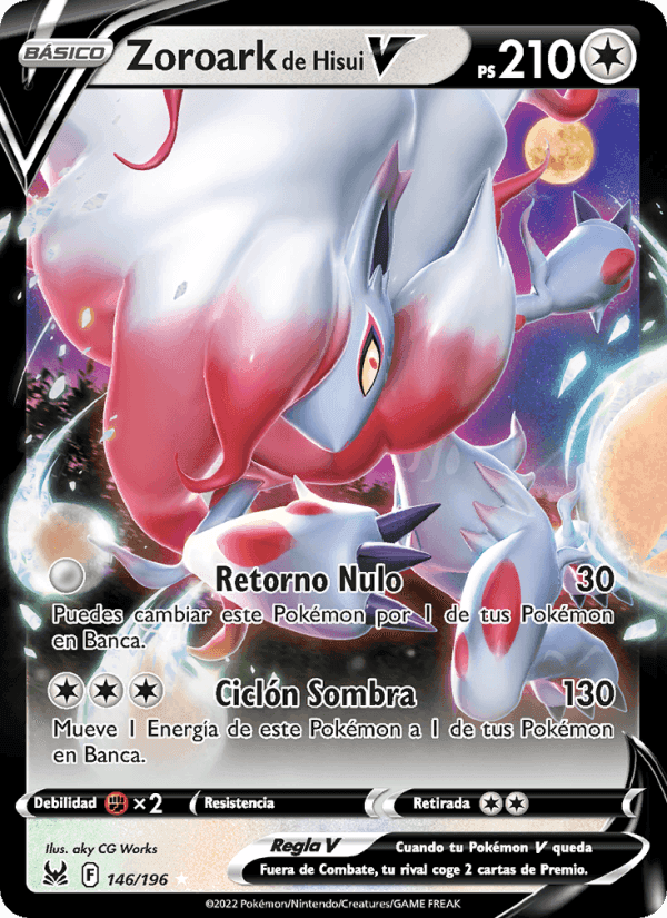 Zoroark de Hisui V, card 146 from Origen Perdido