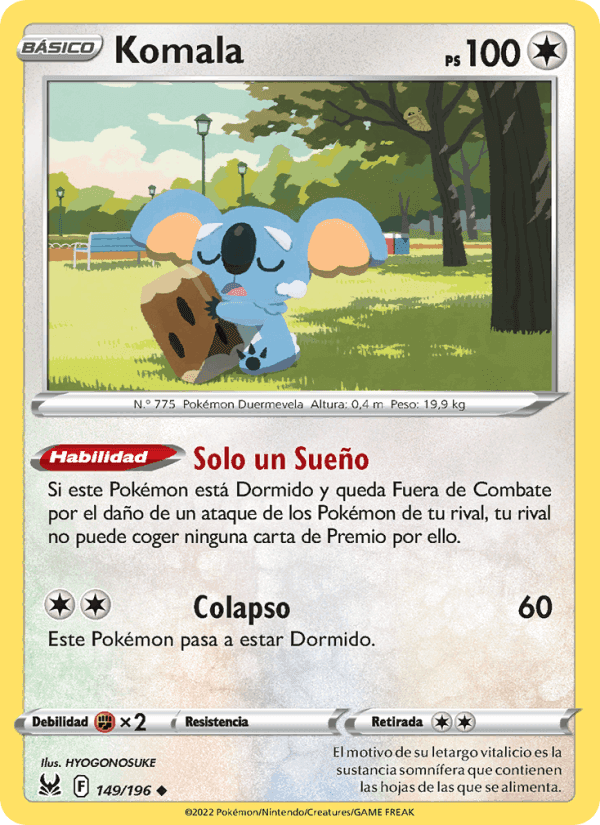 Komala, carta 149 de Origen Perdido