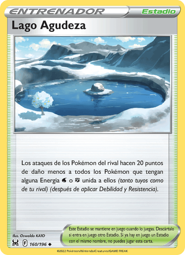 Lago Agudeza, card 160 from Origen Perdido