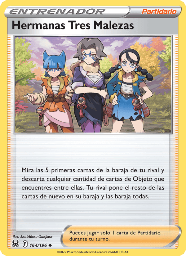 Hermanas Tres Malezas, card 164 from Origen Perdido